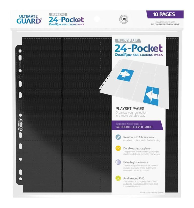 Ultimate Guard 24 Pocket Pages Black