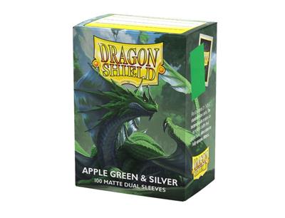 Dragon Shield: Standard Dual Matte Apple Green & Silver