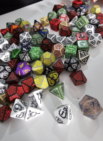 Cubo de dados D4, D5, D6, D10, D12, D20 y D100 - Imagen 2