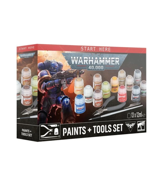 Warhammer Colour: Pinturas + Herramientas